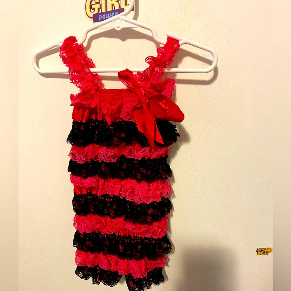 Homemade baby girl romper
